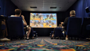 Mario fans strap in at cinema