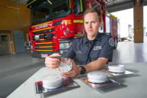 End of daylight saving right time to check alarms