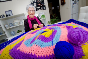 Hands are busy with colour