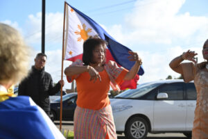 Filipino flag flown in celebration