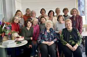 Teachers celebrate 100-year-old colleague