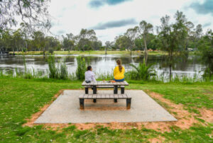 Picnic spot goes with the flow