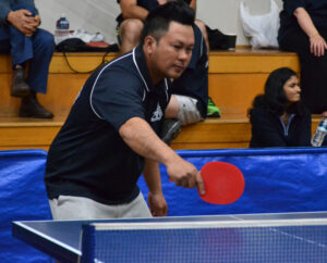 Exposed still tops in table tennis