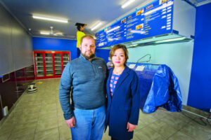Couple nearly back in business