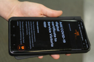 Vaccination proof in your hand