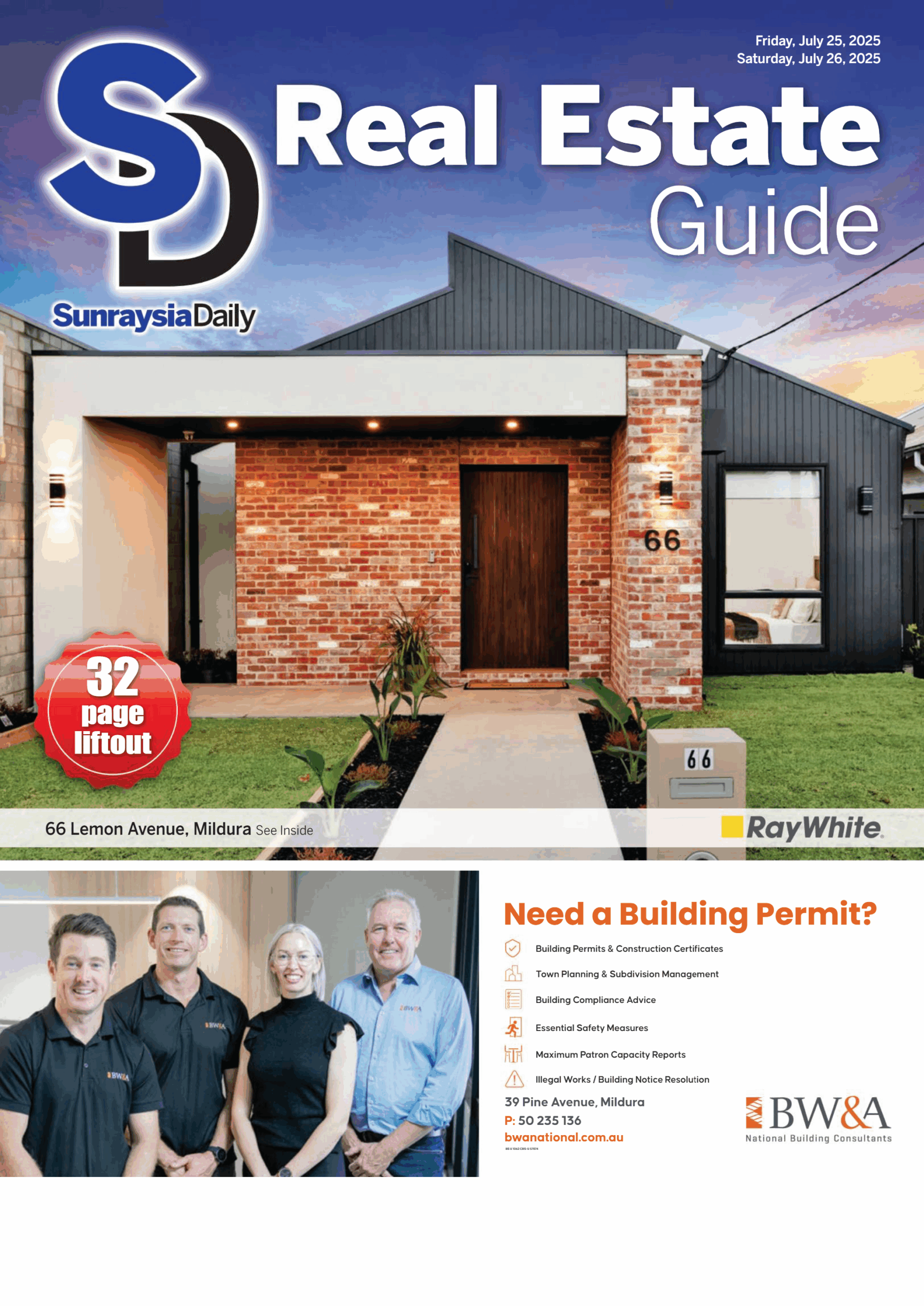 Sunraysia Daily Real Estate Guide – July 26th 2025