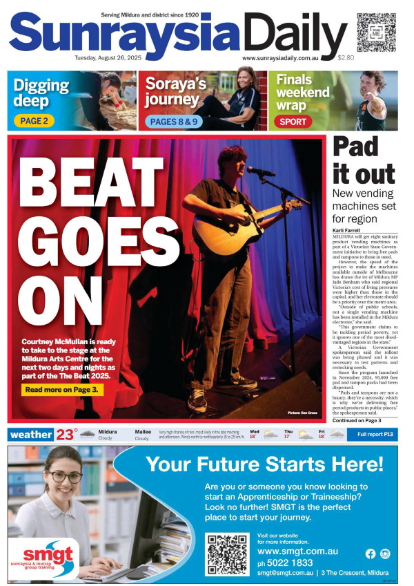 Sunraysia Daily – August 26th 2025