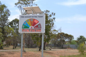 Saturday declared total fire ban