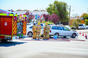 Traffic delayed after crash in the city