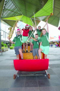 Students ring in Christmas cheer