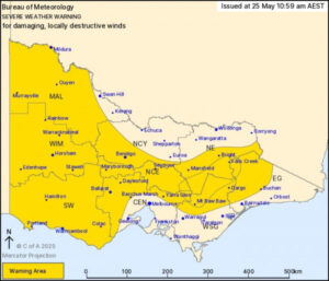 Severe winds warned for Mallee