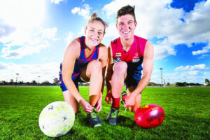 Lace up to save sons: Football and netball players wear green laces to fight muscular dystrophy