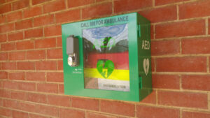Destroyed defibrillator found in bin