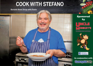 Cooking with Stefano: Borlotti Bean Soup with Pasta
