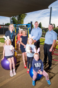 Family fun in Sunraysia Community Health Services Easter Appeal