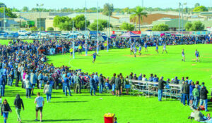 Big crowd on best behaviour