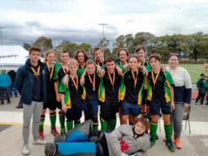 Young hockey players bring home medals