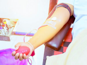 Blood donors in demand