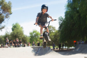 Trick riders on a high at Mildura riverfront
