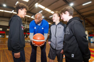 PHOTOS: ‘Jumping’ Joe Hurst leads NAIDOC basketball clinic