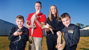 Family takes a walk on the wild side