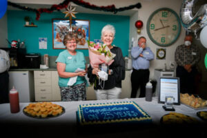 Nurse shares milestone with aged care centre