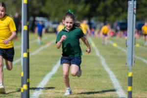 Athletics day action at Sacred Heart Primary