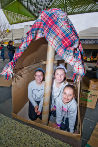 Outdoor playground an adventure in makeshift mischief