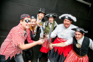 Teachers decked out for pirate show