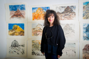 Colour experiments come into Mungo National Park works