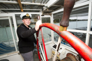 Ahoy there, young riverboat skipper