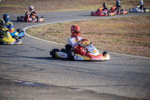 Tyre skidding action at North West titles