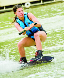 Bec Gange launches Open title assault in style