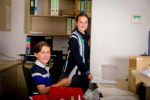 Follow the teacher takes on new meaning at Sacred Heart Primary
