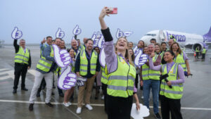 Bonza’s first aircraft arrives