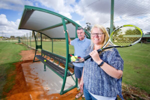 Fun out of the sun as Red Cliffs Lawn Tennis Club welcomes new shelters