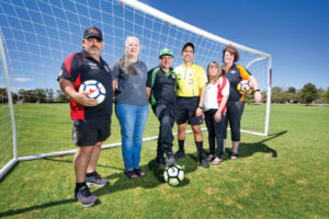 Sunraysia soccer community kicks in for bushfire cause