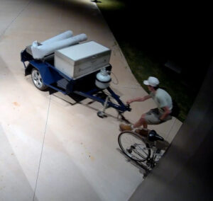 Thief steals trailer from local footy ground