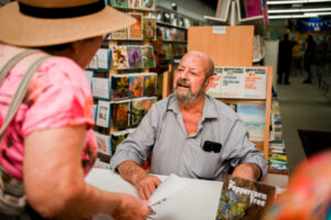 Warm reception for brave author