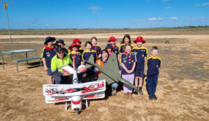 Model planes a buzz for scouts