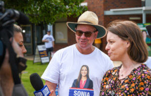 Brymer supporter heckles Cupper, disrupts TV interview