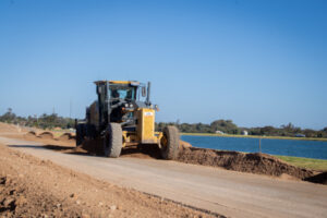 Earth moved at lake’s working bee