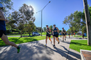 Runners ready for first time event
