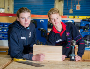 Students get down to work