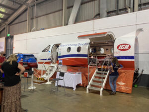 Barbecue drop-in for air ambulance