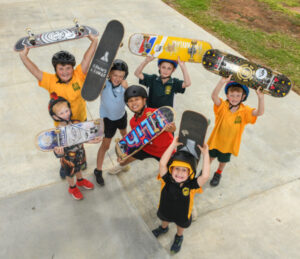 All aboard for skateboarding