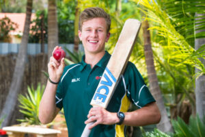 Mildura Settlers rising star Seamus Keogh in Cricket Victoria Youth Super Series