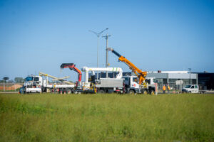 Car crash caused blackout