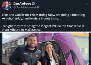 Dan’s V/Line fantasy and its uncomfortable truth