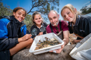Merbein students learn how critters help keep waterways healthy